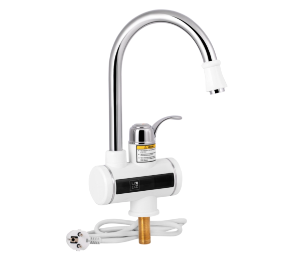Смеситель для кухни проточний Lidz Warm 058 White / Chrome