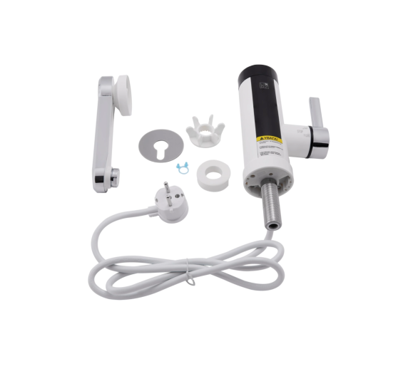 Смеситель для кухни проточний Lidz Warm 061 White / Chrome