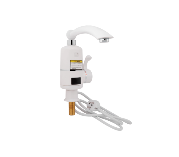 Змішувач для кухні проточний Lidz Warm 057 White / Chrome