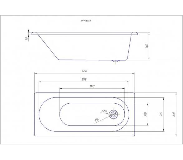 Акриловая ванна Redokss San Latina 175x80