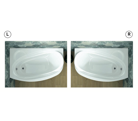 Гідромасажна ванна WGT Rialto TURANO 170x90 L/R