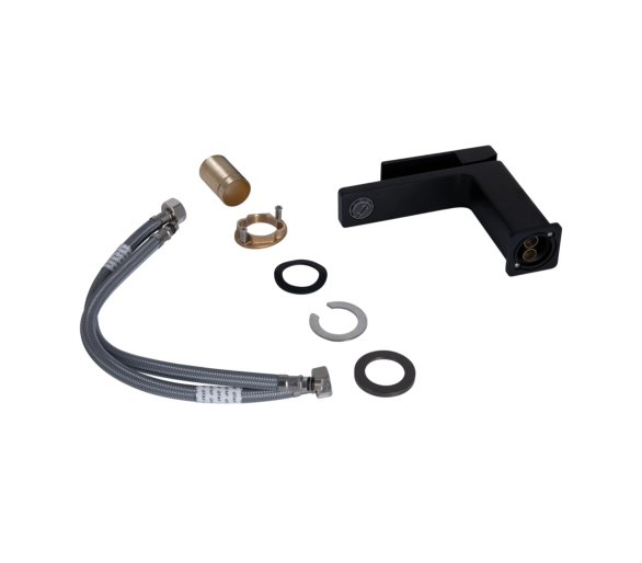 Змішувач для раковини Qtap Gemini Black Matt