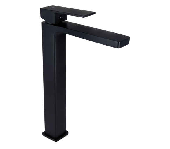 Смеситель для раковины высокий Qtap Gemini Black Matt