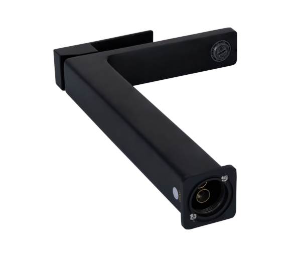 Смеситель для раковины высокий Qtap Gemini Black Matt