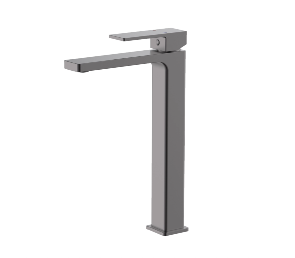 Змішувач для раковини високий Qtap Gemini Gunmetal