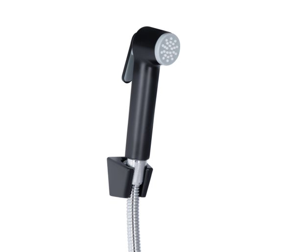 Змішувач для раковини (з гігієнічним душем) Qtap Grand Black Matt