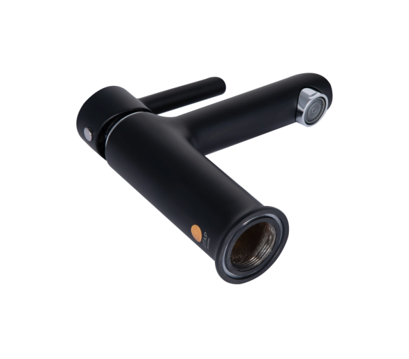 Змішувач для раковини (з гігієнічним душем) Qtap Grand Black Matt