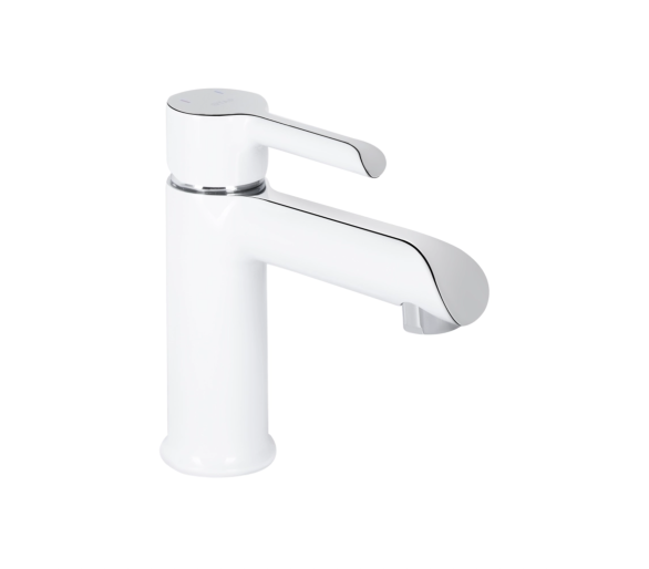Змішувач для раковини (з гігієнічним душем) Qtap Grand White