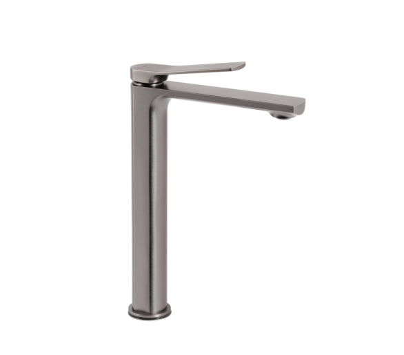 Змішувач для раковини високий Qtap Presto Gunmetal