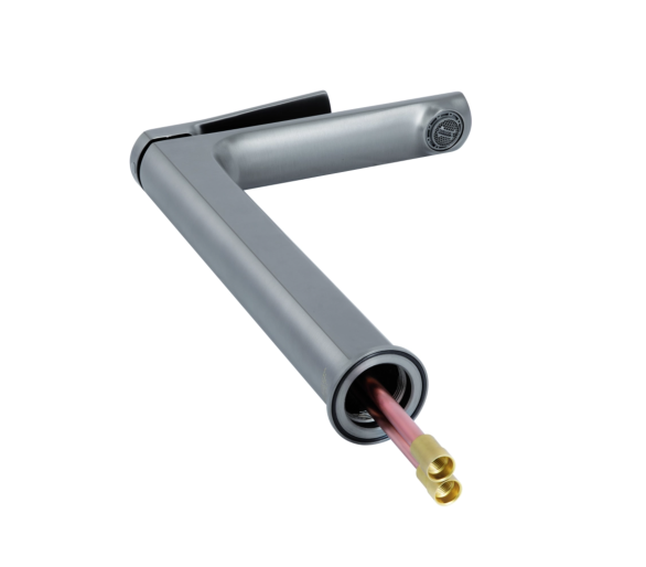 Змішувач для раковини високий Qtap Presto Gunmetal
