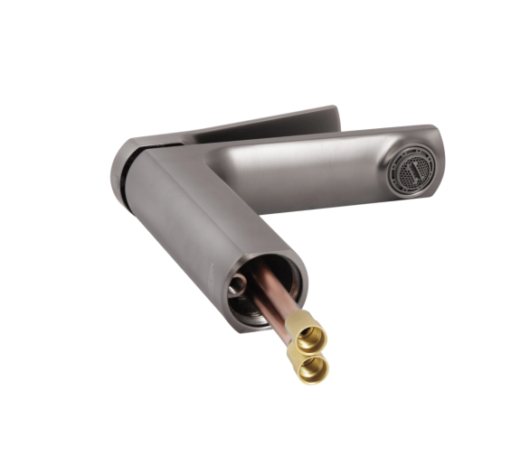 Смеситель для раковины Qtap Slavonice Gunmetal