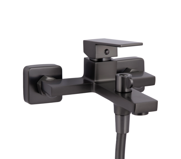 Смеситель для ванны Qtap Gemini Gunmetal