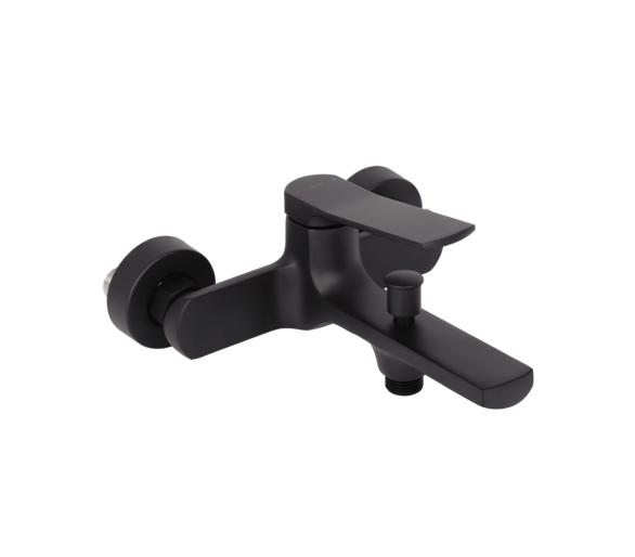 Змішувач для ванны Qtap Slavonice Black Matt
