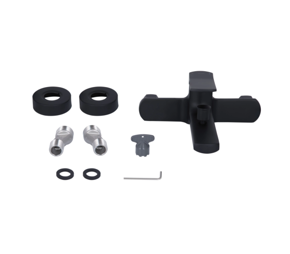 Смеситель для ванны Qtap Slavonice Black Matt