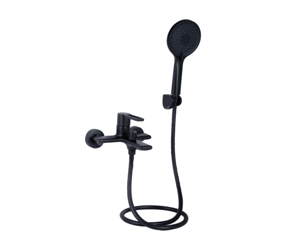 Змішувач для ванны Qtap Taurus Black Matt