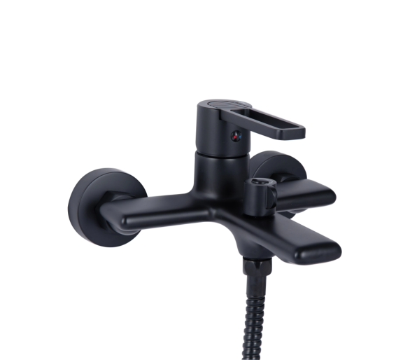 Смеситель для ванны Qtap Taurus Black Matt