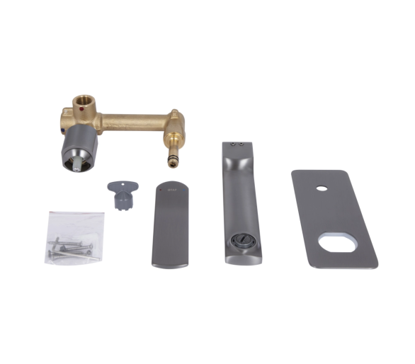 Смеситель скрытый Qtap Slavonice Gunmetal