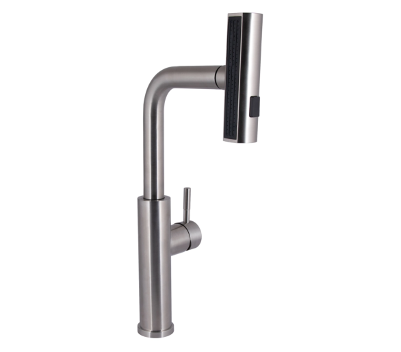 Змішувач для кухні висувний Lidz Aria 015FLT Nickel
