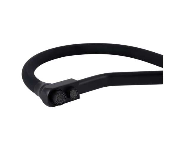 Змішувач для кухні гнучкий Lidz Aria 020F3 Black Matt