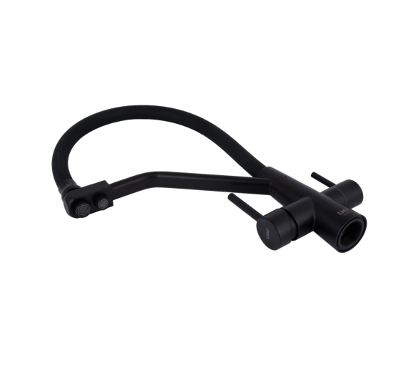 Змішувач для кухні гнучкий Lidz Aria 020F3 Black Matt