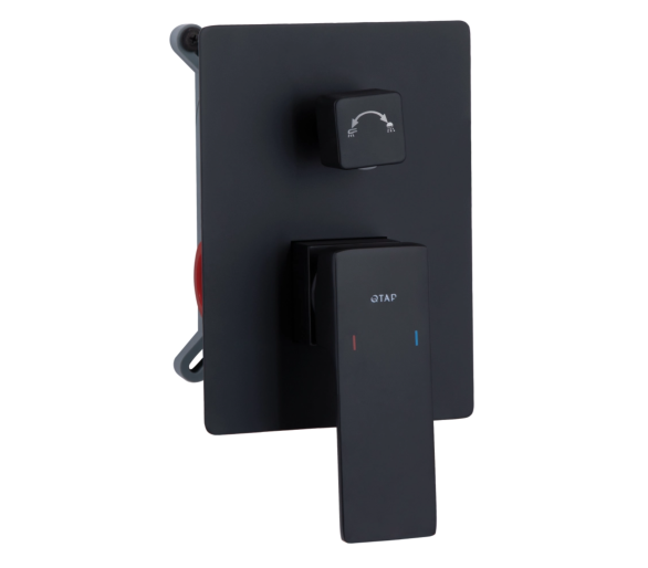 Душова система прихована 2 спож. Qtap Gemini Black Matt