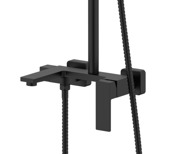 Душова система 3 спож. Gemini Qtap Black Matt