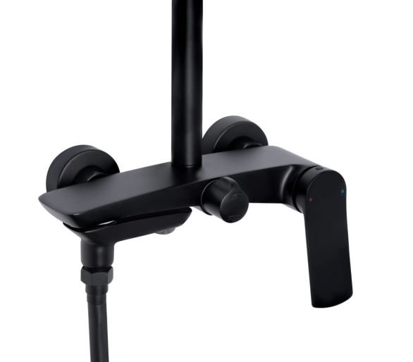 Душова система 3 спож. Slavonice Qtap Black Matt