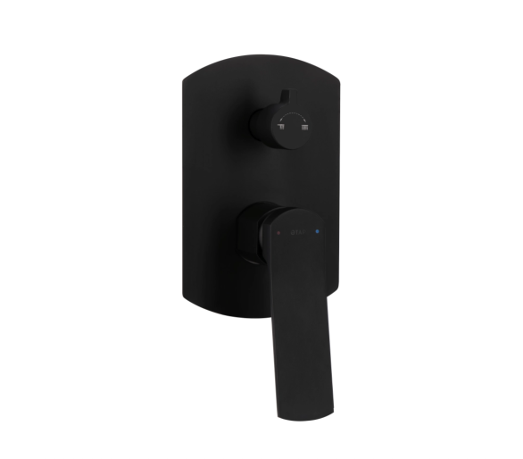 Душевая система скрытая 2 потр. Qtap Slavonice Black Matt