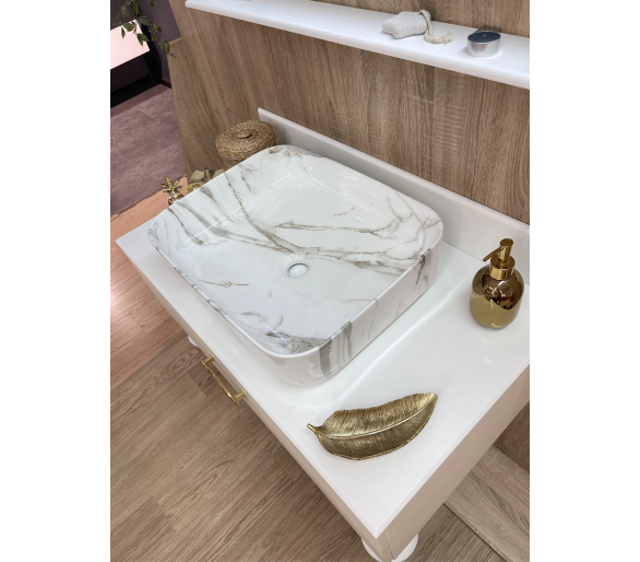Тумба Fancy Marble AORE з умивальником Rea DEMI AiAX