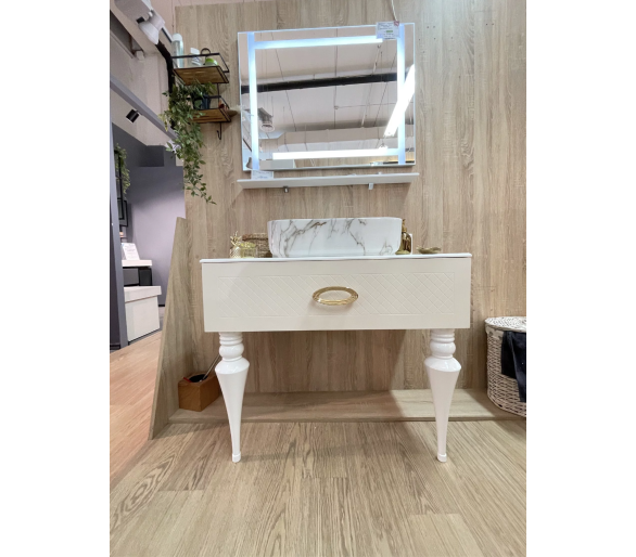 Тумба Fancy Marble AORE с умывальником Rea DEMI AiAX