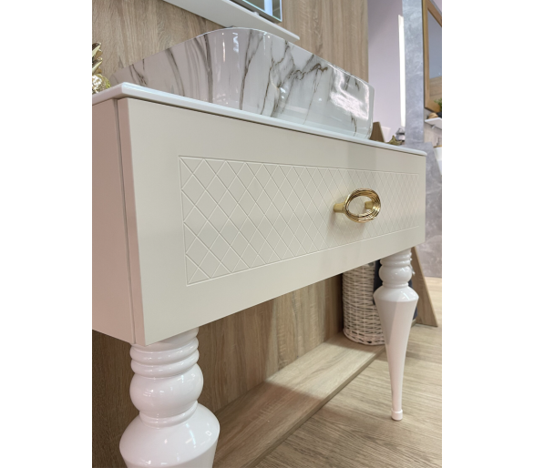 Тумба Fancy Marble AORE с умывальником Rea DEMI AiAX
