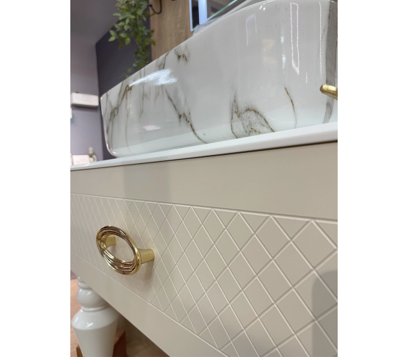 Тумба Fancy Marble AORE с умывальником Rea DEMI AiAX