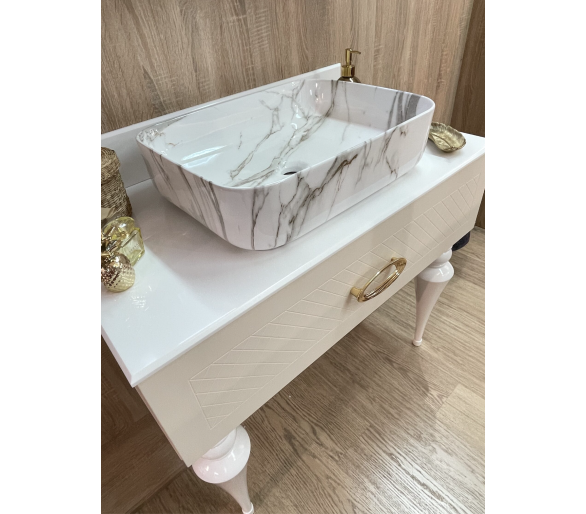 Тумба Fancy Marble AORE с умывальником Rea DEMI AiAX