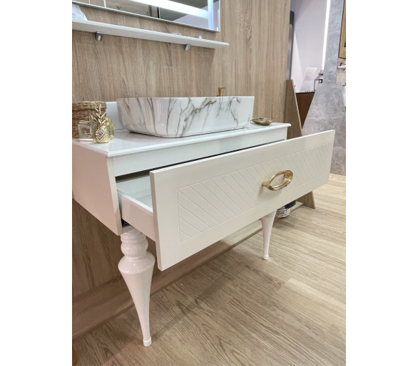 Тумба Fancy Marble AORE с умывальником Rea DEMI AiAX