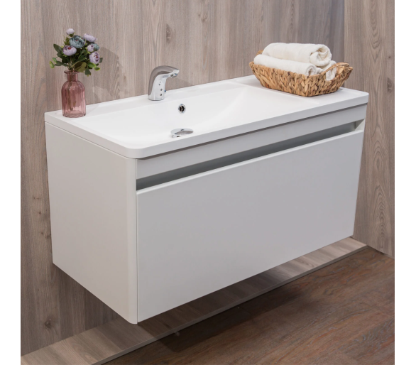 Тумба Fancy Marble Aspen 100 с умывальника Sacramento 1000