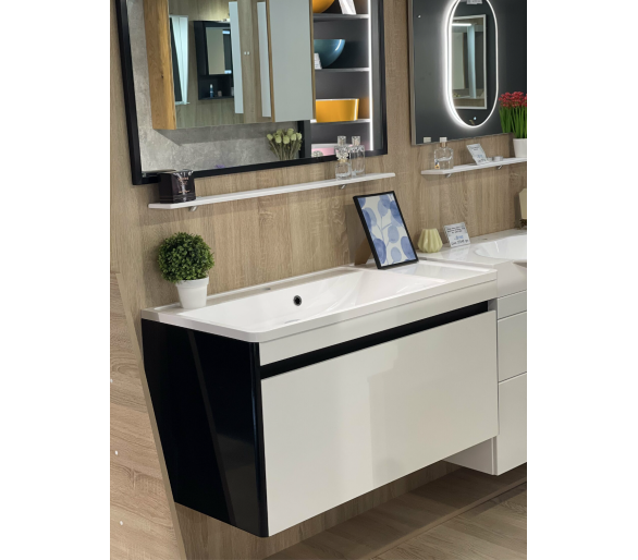 Тумба Fancy Marble Aspen 100 з умивальником Sacramento 1000