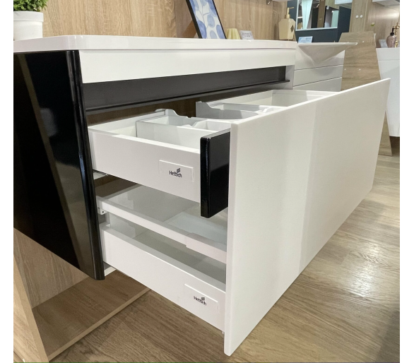Тумба Fancy Marble Aspen 100 з умивальником Sacramento 1000