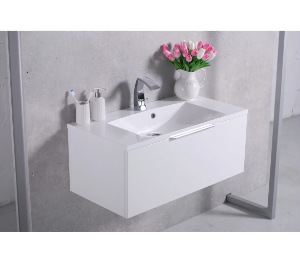 Тумба Fancy Marble Bermuda 1 с умывальником Edison 900c