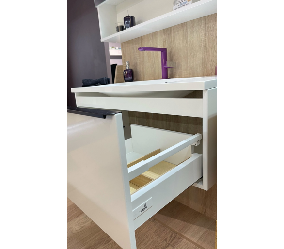 Тумба Fancy Marble Bermuda 1 з умивальником Edison 900c