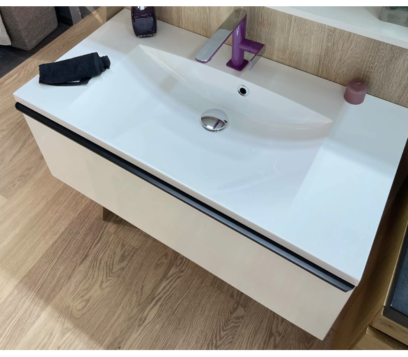 Тумба Fancy Marble Bermuda 1 с умывальником Vitold 900