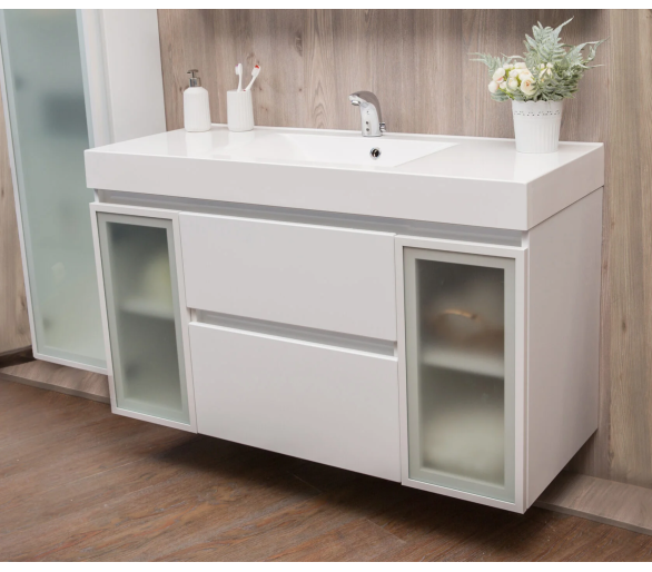 Тумба Fancy Marble Barbados 3 с умывальником Narva 1200