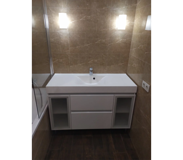 Тумба Fancy Marble Barbados 3 з умивальником Narva 1200