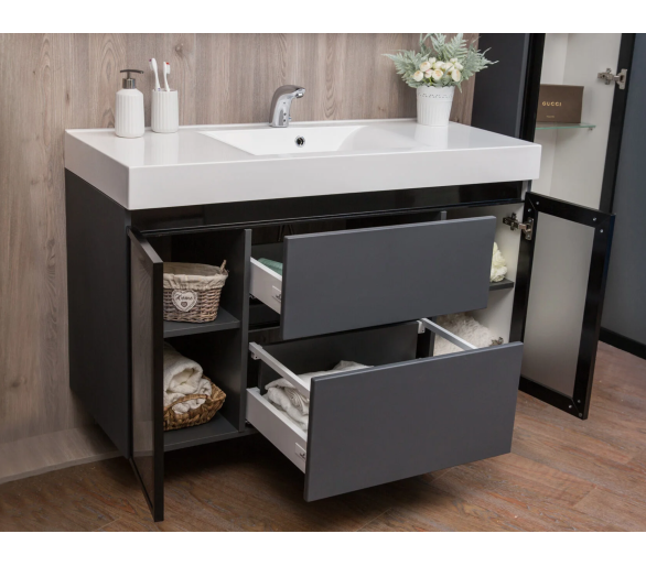 Тумба Fancy Marble Barbados 3 з умивальником Narva 1200