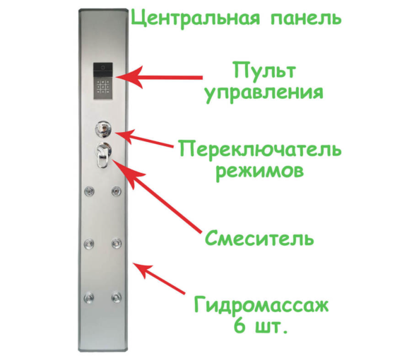 Гідробокс Atlantis AKL 120P (GR) L/R 120x80см