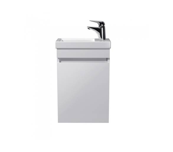 Тумба в ванную подвесная MDD City White 40-A с умывальником Como 40
