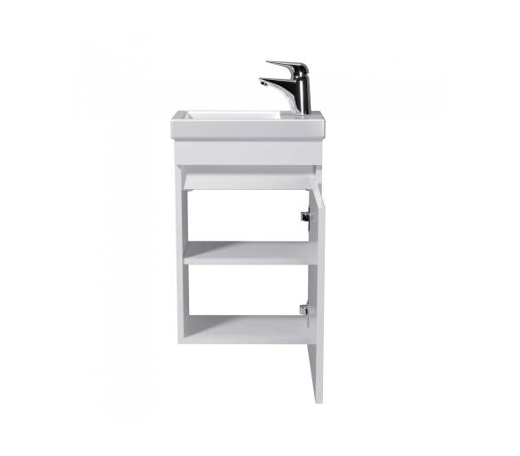 Тумба в ванную подвесная MDD City White 40-A с умывальником Como 40