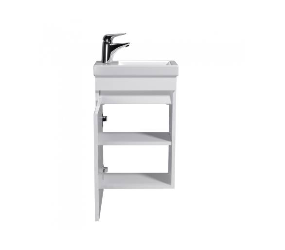 Тумба в ванную подвесная MDD City White 40-A с умывальником Como 40
