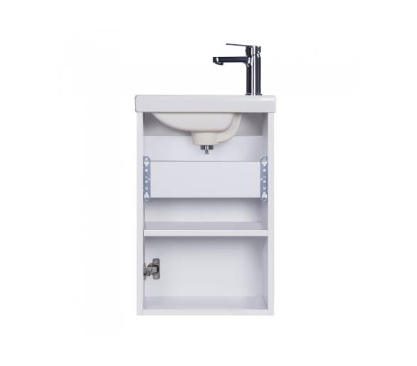 Тумба в ванную подвесная MDD City White 40-A с умывальником Como 40