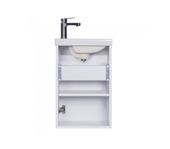 Тумба в ванную подвесная MDD City White 40-A с умывальником Como 40
