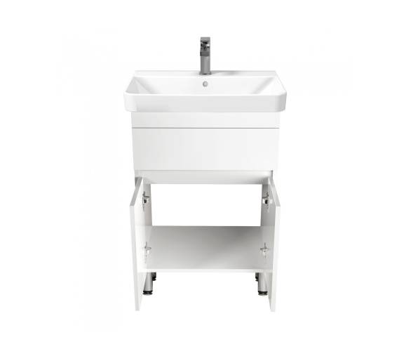 Тумба у ванну підвісна  MDD City White 60 з умивальником Vivace 60